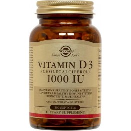 Vitamin D3 1000IU softgels100s Βιταμινη D